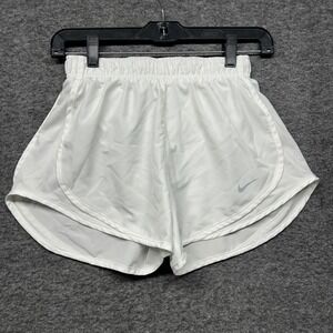 Nike Dri-FIT Running Shorts‎ XS White Athletic Gym Training Womens